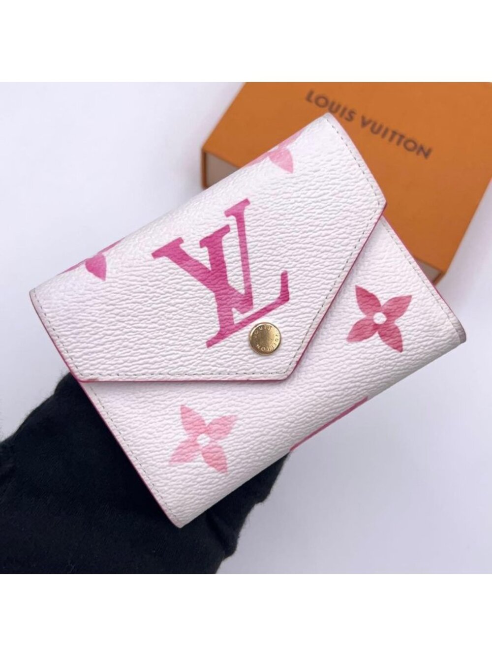 Louis Vuitton Monogram by the Pool Victorine Trifold Wallet White